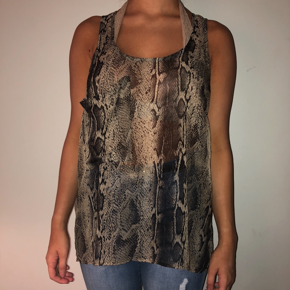 Show Me Your Mumu Snake Print Tank